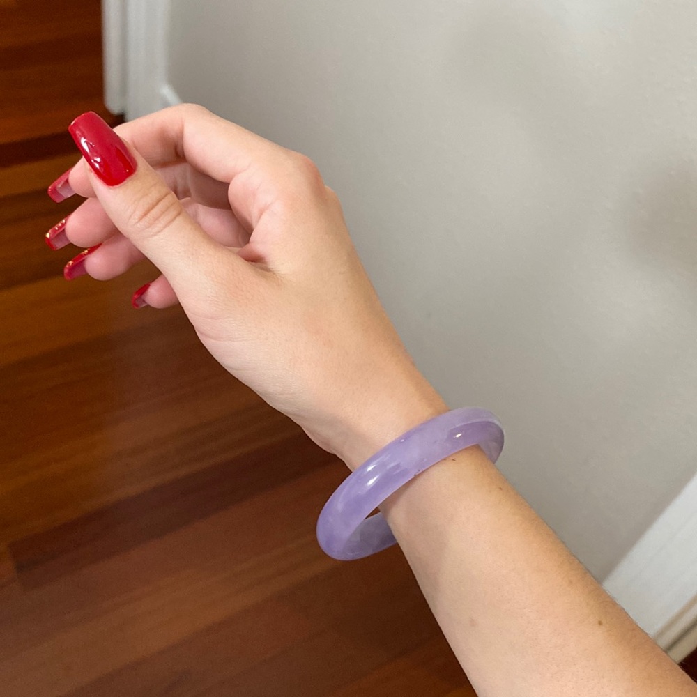 Lavender jade bracelet bangle